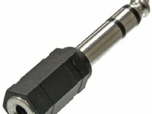 Аудио 6,3 стерео штекер~Аудио 3,5 гнездо Переходник СТЕРЕО пластик 7-0136 / NP-553 6.35 ST-3.5 ST