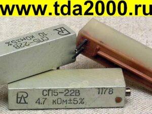 резистор Сп5-22-В 1Вт 10 Ом 10% З/уп подстроечный