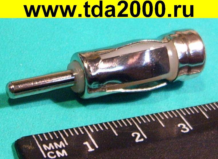 Авто разъем Антен. DIN штекер~ISO гнездо Переходник CP30-004 металл