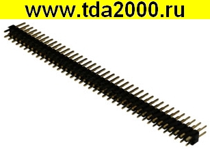 Разъём для плат 2.54мм PLD 2x40 (PLD-80 шаг 2.54 мм)