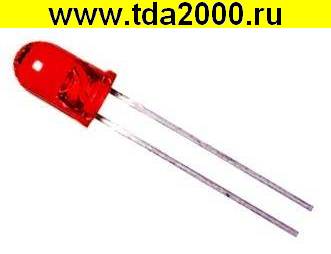 d=5мм красный 5-8mcd 620-630nm 2-2,6V светодиод