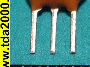 Кварц 3,58 МГц пультовой, 3 pin (керамический) кварцевый резонатор