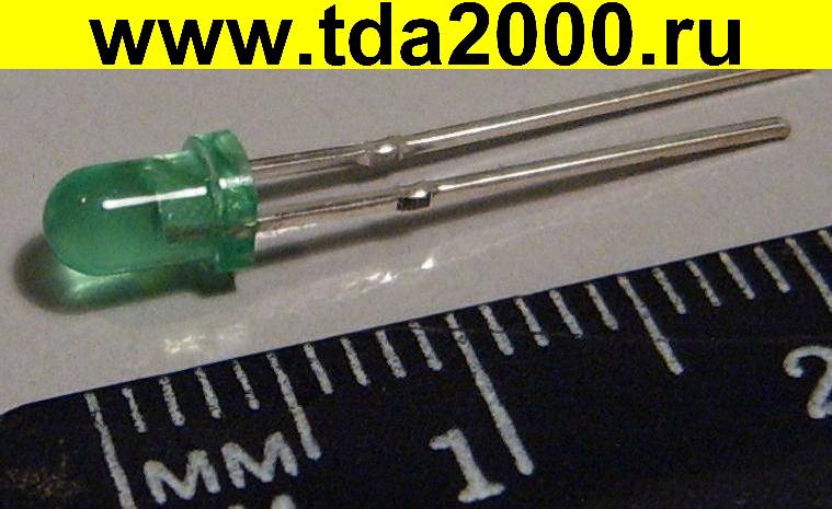 d=3мм зеленый 40mcd QH312GD-O (NingBo) светодиод