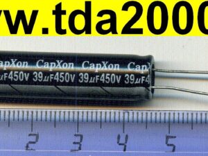 39 мкф 450в 10х45 для ЖК тел. конденсатор электролитический