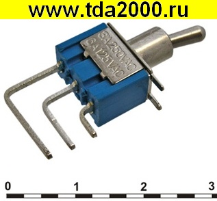 Тумблер MTS-102-C4 on-on (2 положения)