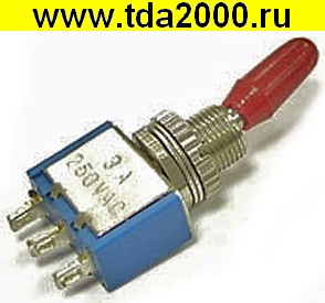 Тумблер KNX-01 on-on (кр. колп.)