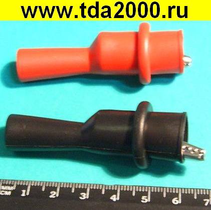 Крокодилы ETL-27.718 S-line (пара) 1000в для насадки на щуп d-4мм