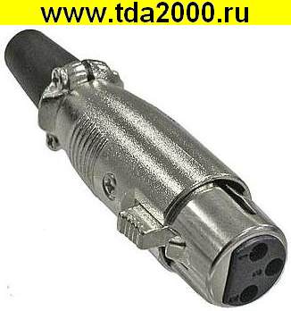 Разъём XLR штекер на кабель TD-393 (микрофонный CANON)