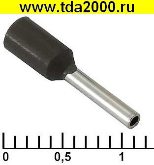 Разъём Наконечник на кабель DN00708 black (1.2x8mm)