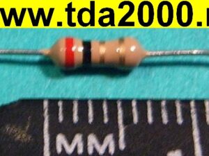 Резистор 2 ом 0,25вт выводной