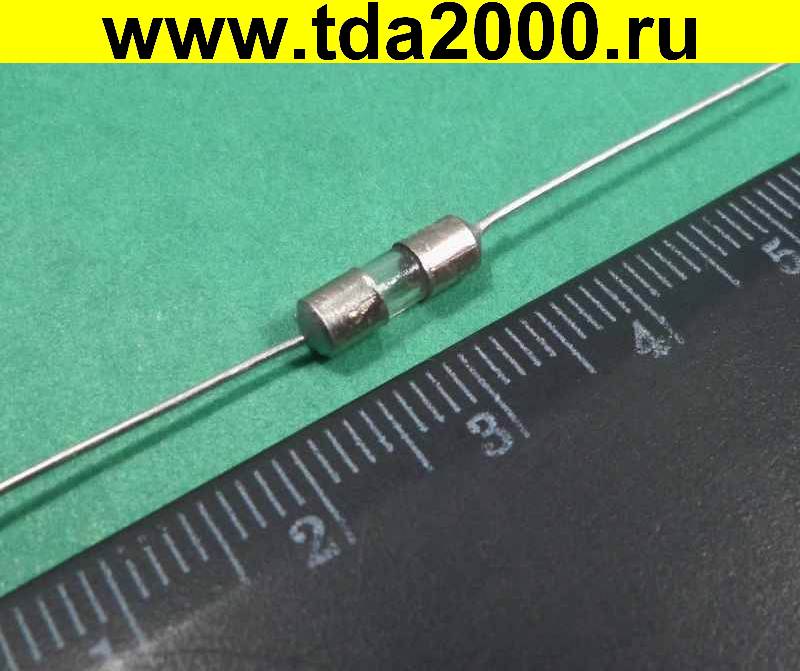 Предохранитель 3,6х10 5А стекло с выводами