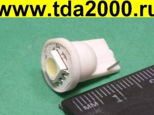 Автолампа светодиодная без цоколя т10 белая 1 led 5050