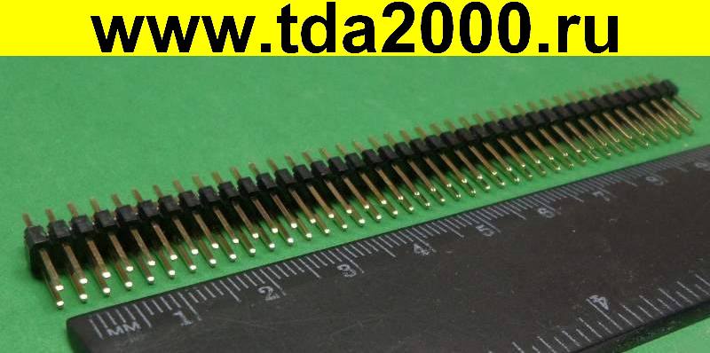 Разъём для плат 2.54мм 40х2pin 2-х рядная вилка