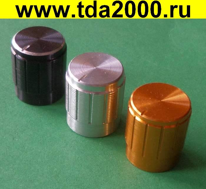 Ручка для резистора М6T15/17S2-0-1 с риской серебро