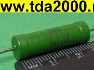 Резистор 5,6 ком 2вт С2-33 выводной