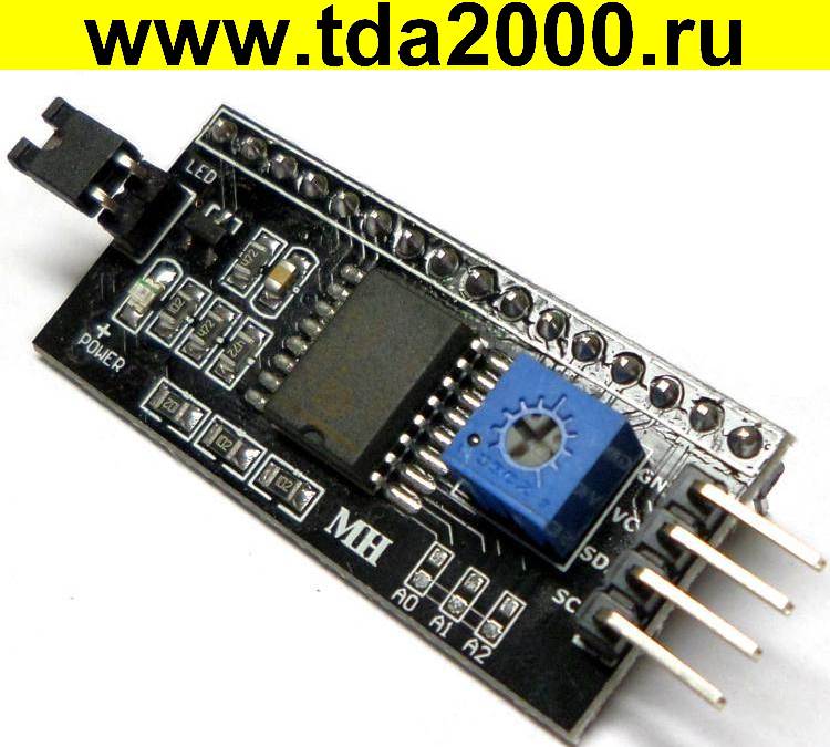 Дисплей LCD WH1602 Интерфейс для Arduino (адаптер для дисплея)