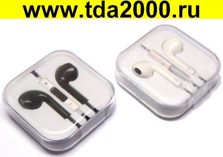 Наушники Apple EarPods с разъемом 3,5 мм с микрофоном с гарнитурой в коробке