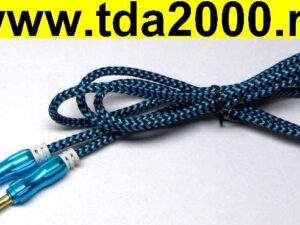 Аудио 3,5 штекер~Аудио 3,5 штекер шнур 1м плетеный (AUX)