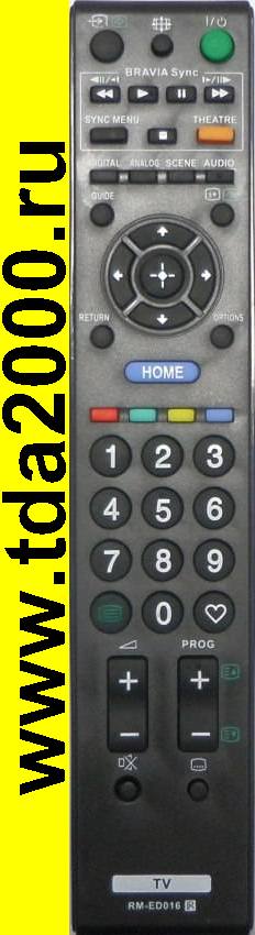 Пульт Sony RM-ED016 [lcd tv] с txt, BRAVIA