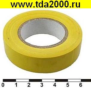 Изолента 17мм 12м желтая