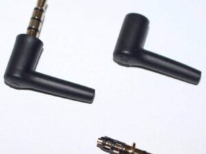 Разъём Аудио 3,5 4pin (3 канала) штекер на кабель угловой