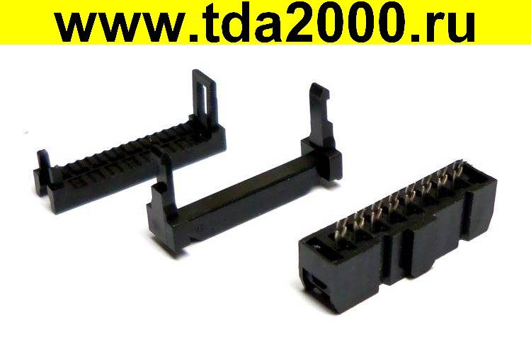 Разъём Для плоского кабель-шлейфа 16 pin , шаг 2,54мм FC-16P