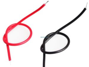 Соединительный провод монтажный луженый 10см Черный и Красный