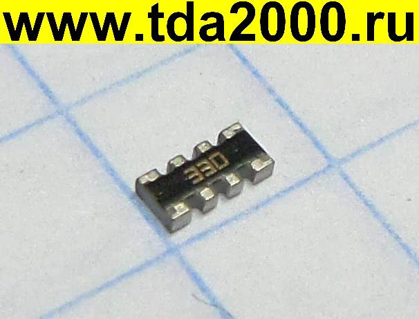 чип0603(1608) 33ом (4 резистора код 330) CAY16-330J4LF Сборка резисторная