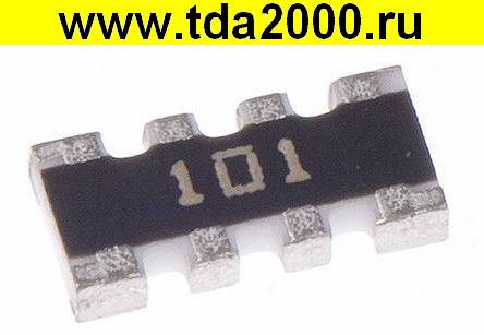 чип0603(1608) 100ом (4 резистора) CAY16-101J4LF Сборка резисторная