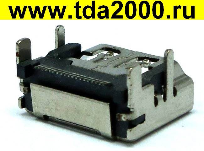 Разъём HDMI гнездо на плату 19 контактов 001