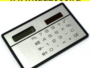 Калькулятор ультра мини Тонкий как Кредитная карта Солнечный 8 цифр