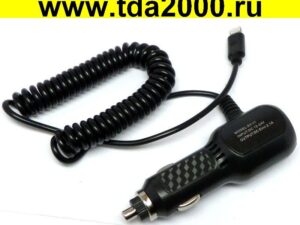 Адаптер 5в 2,1А (iPhone +2 гнезда USB)(Apple) Lightning (вход 12-24в) автомобильный