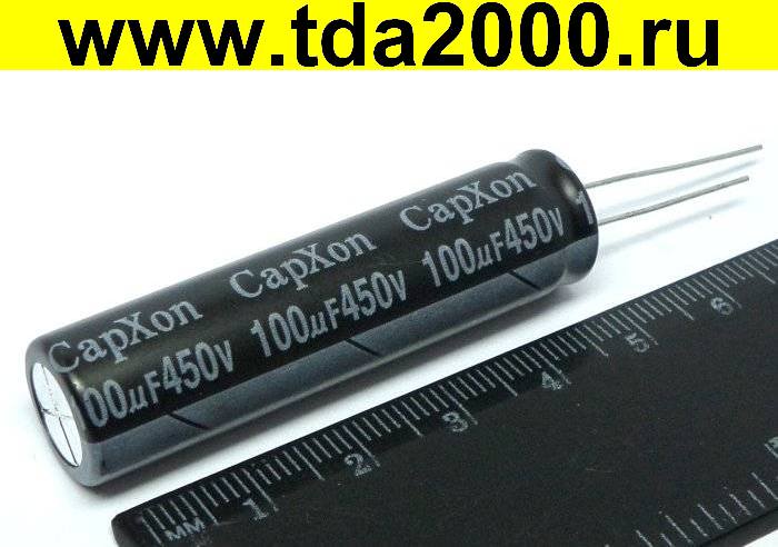 100 мкф 450в 12х50 LY (для ЖК телевизоров) конденсатор электролитический