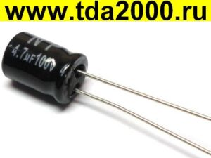 4,7 мкф 100в 8х11 неполярный конденсатор электролитический