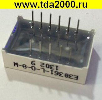 Индикатор 3-разрядный 7-сегментный E30361-L-0-0-W (Общий катод)