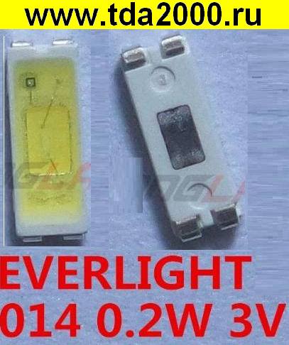 smd LED 4014 3в 60MA холодный белый для ремонта ЖК ТВ чип светодиод