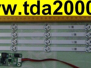 Подсветка LED 520ммх4шт комплект для замены (4 линейки по 520мм+плата+провода) (для ремонта 26…28 дюймов LCD)