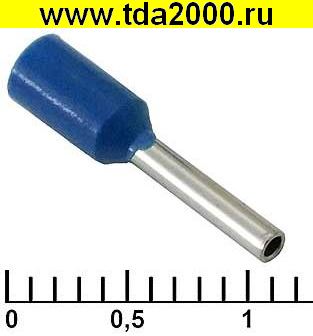 Разъём Наконечник на кабель DN00708 blue (1.2x8mm)