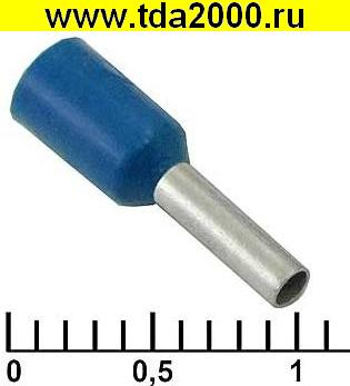 Разъём Наконечник на кабель DN01006 blue (1.4x6mm)