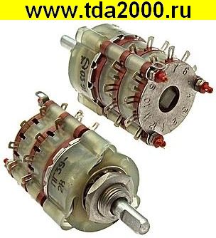 Переключатель ПГ39-2В (заменяет ПГ39Ш-2В) галетный