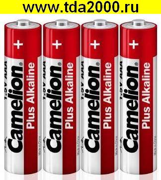 Батарейка микропальчиковая (AAA) LR03 Camelion Plus Shrink 4 Alkaline (4/60/1200) 1,5в