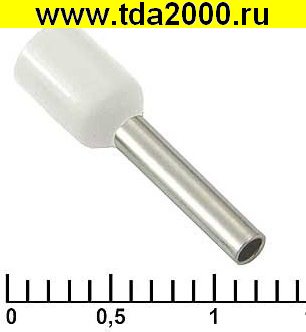 Разъём Наконечник на кабель DN01510 white (1.7x10mm)