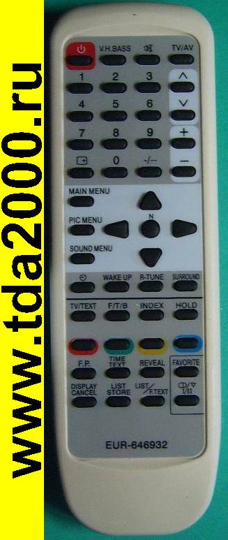 Пульт Panasonic EUR646932