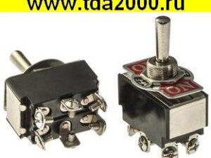 Тумблер KN3(B)-223 без фиксации, с Винтами (on)-off-(on)