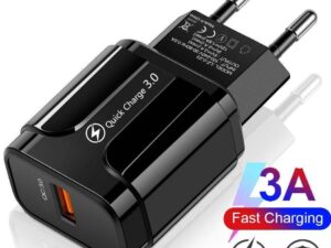 Адаптер 5в 3,0А USB черный реальный ток до 4,2 Блок питания