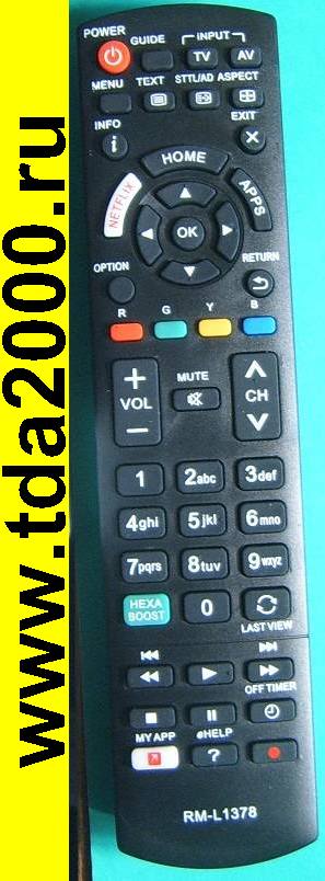 Пульт Panasonic RM-L1378 (корп.N2QAYB000399) NETFLIX [lcd tv] блистер унив.
