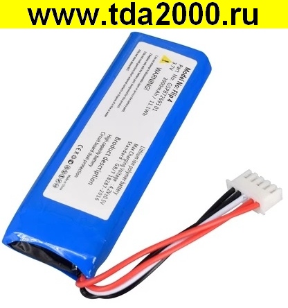 Аккумулятор 3,7в 3000мАч Li-Pol для аудио колонки типа JBL GSP872693 01