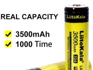Элемент (18650) 3500мАч Lii-35S БЕЗ ЗАЩИТЫ с выступом LiitoKala (реальная емкость 3220) аккумулятор 3,7в