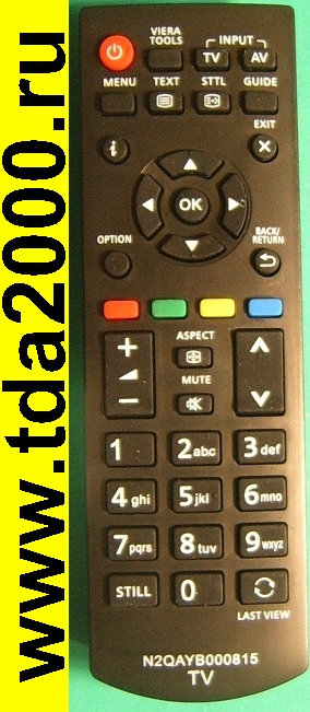 Пульт Panasonic N2QAYB000815 [lcd tv] c txt VIERA