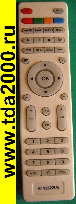 Пульт Mystery MTV-2622 LW белый (LCD TV)